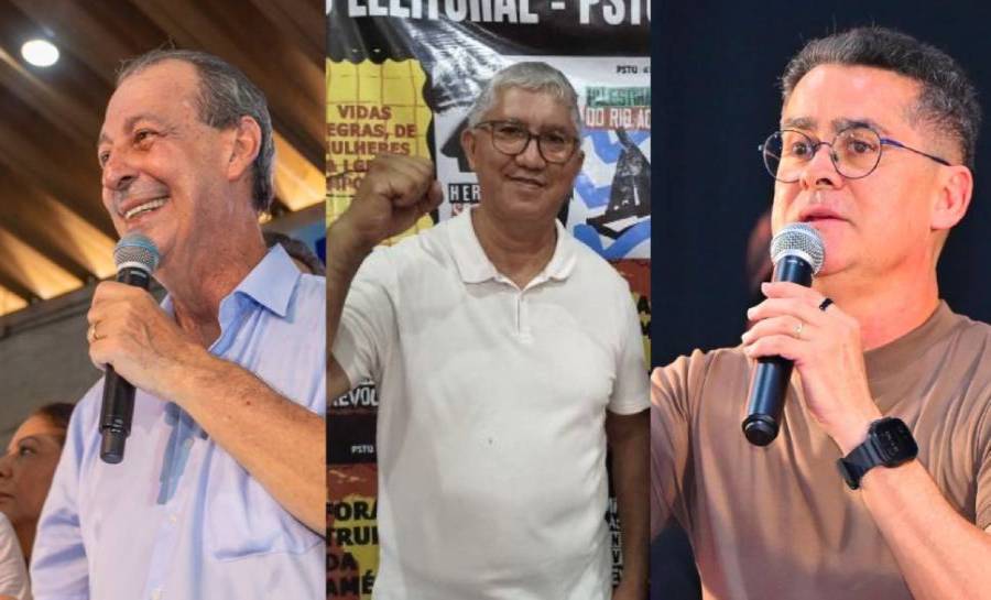 Convenções partidárias já oficializam três candidatos ao Governo do Amazonas: David Almeida, Omar Aziz e Gilberto Vasconcelos