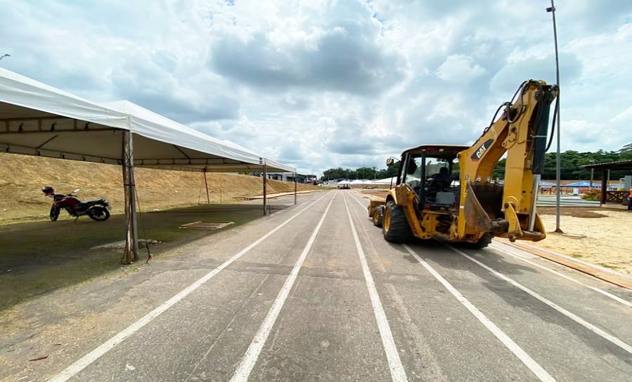Prefeitura intensifica serviços no entorno do Complexo Esportivo do Aeroporto Velho para o Festival da Farinha